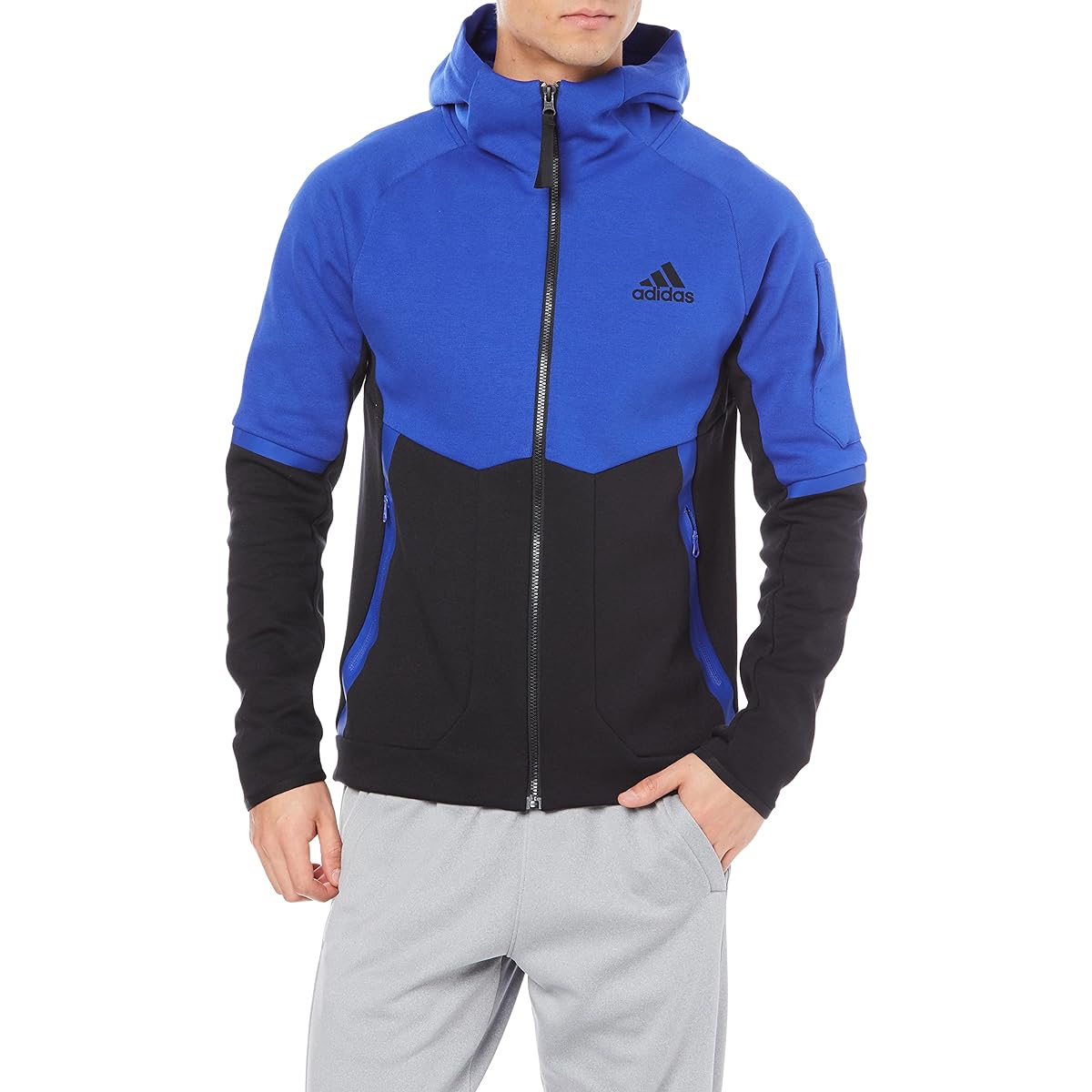 [Adidas] Sweatshirt Hoodie Design for Gameday Full Zip Hoodie Men's