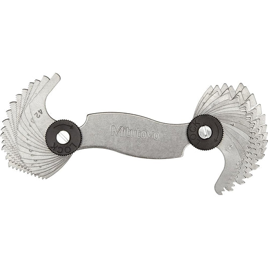 Mitutoyo 188-111, Screw Pitch Gage, 4 - 42 TPI, 30 Leaves by Mitutoyo