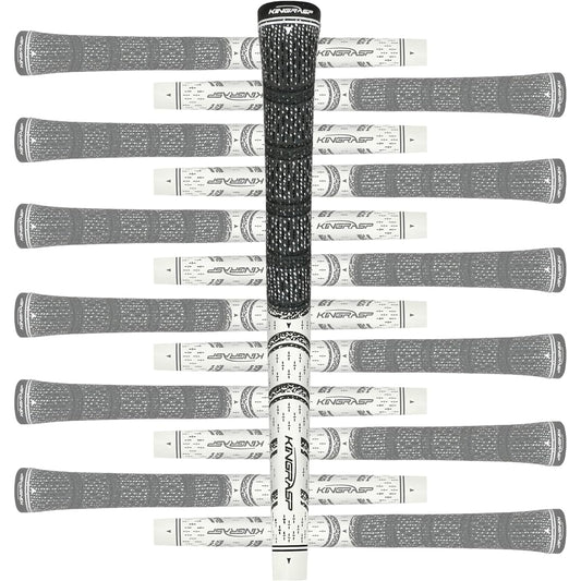 Set of 13 KINGRASP Golf Grips Standard/Medium Soft feel, non-slip, comfortable hybrid golf club grips Standard. 6 color options,