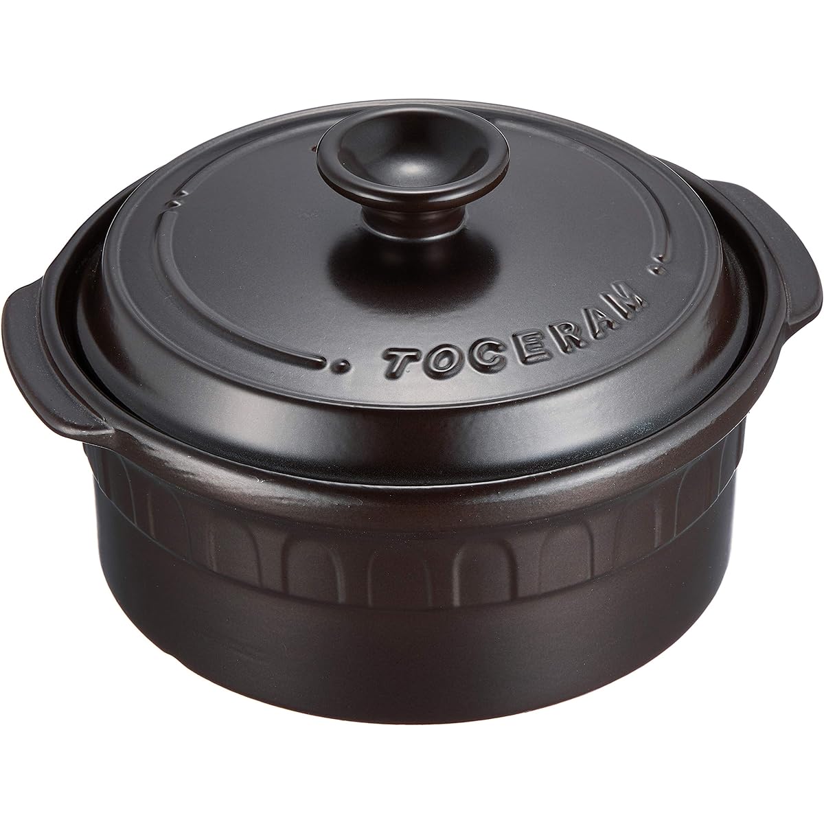 Togare Ceramics IH Compatible Arita Ware Far Infrared Pot 2300cc Black TSR-190CM-B Width approx. 25.5 x Depth 22.5 x Height 14.5 cm