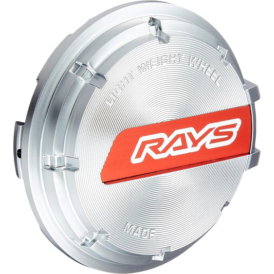 [RAYS] Center Cap Set Gram Lights Red/Silver Set of 4 GRCAP-RDSL4