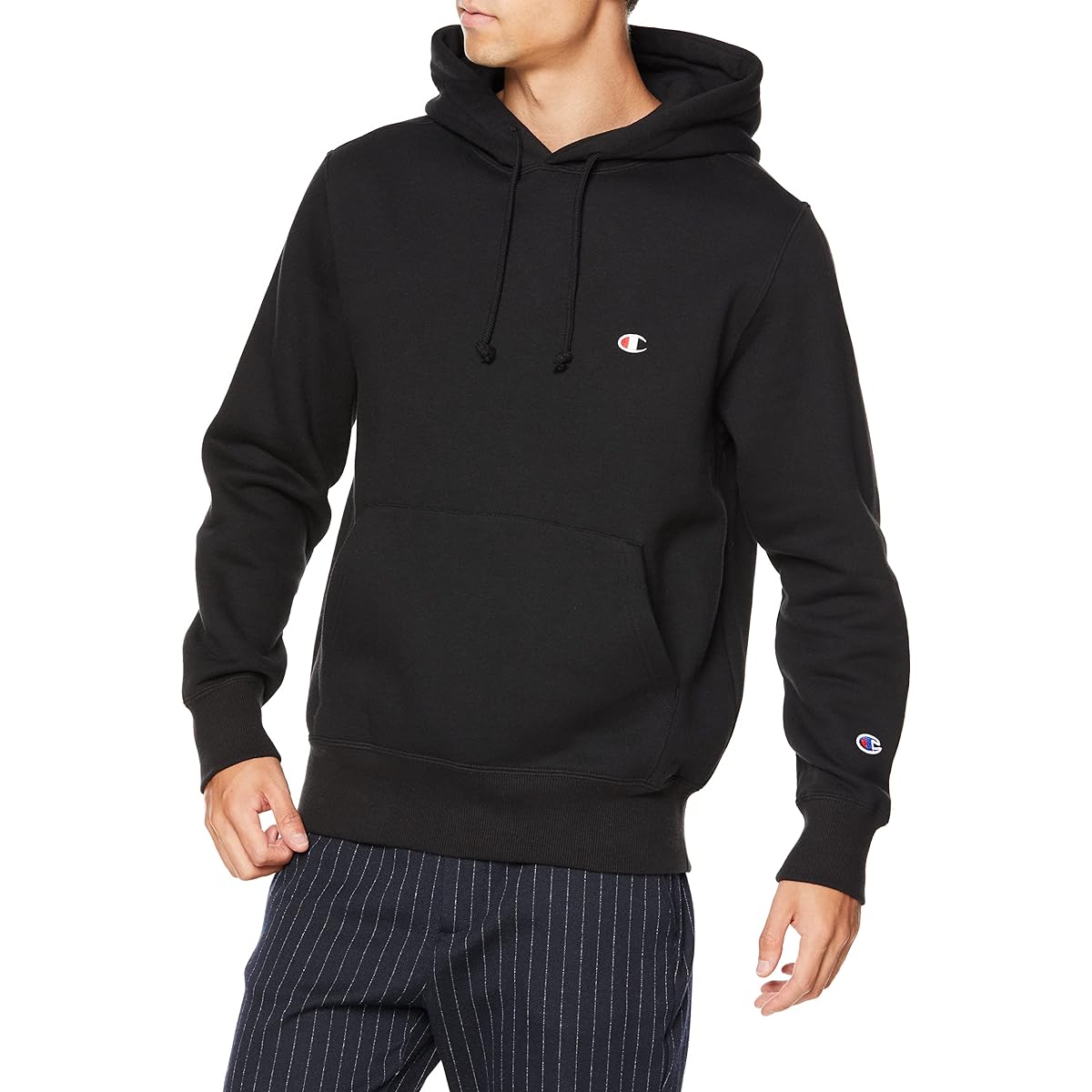 [Champion] Hoodie, Long Sleeve, One Point Logo, Hooded Sweatshirt, C3-W105Z Men's