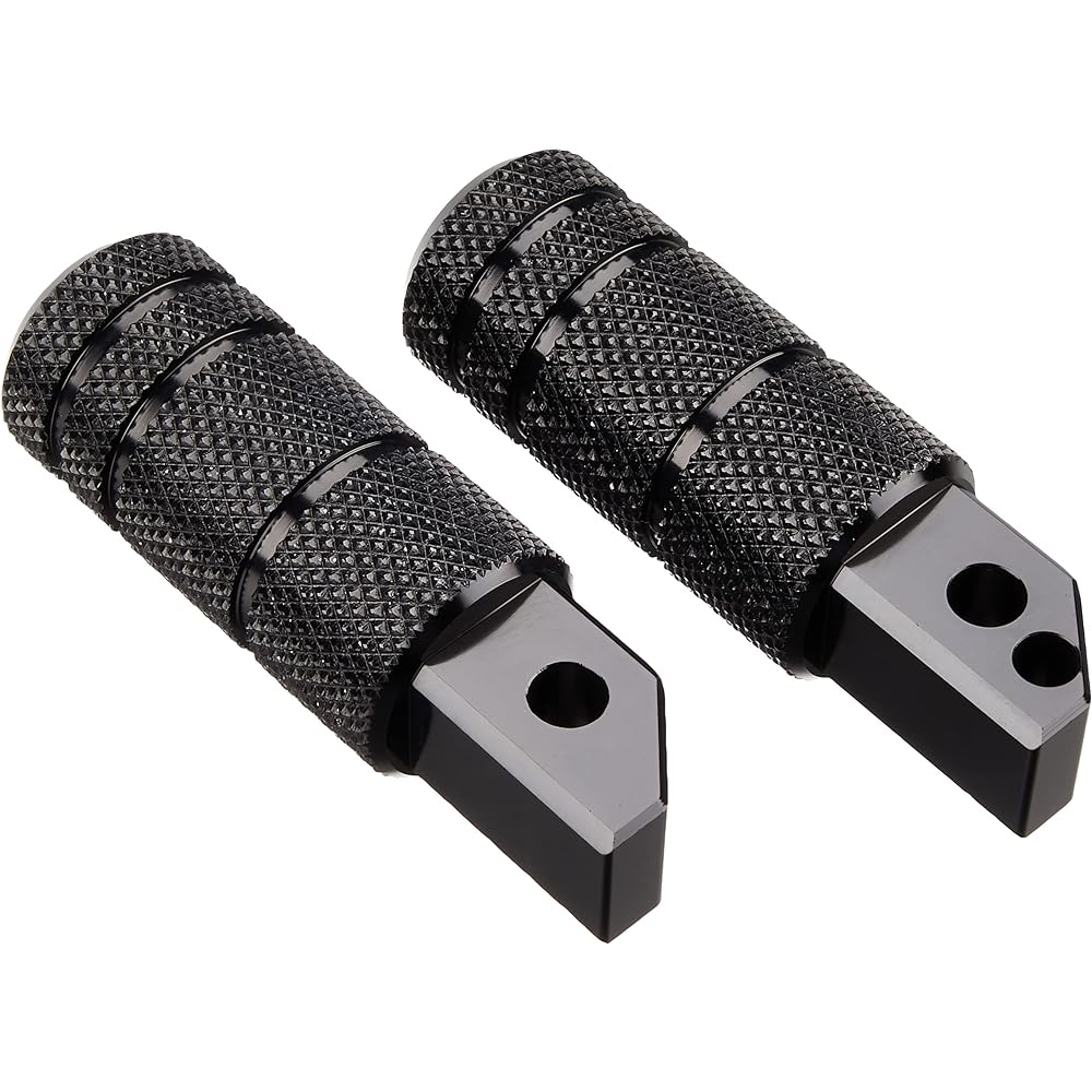HURRICANE Footpeg Knurled Black Anodized Rear HF5114B