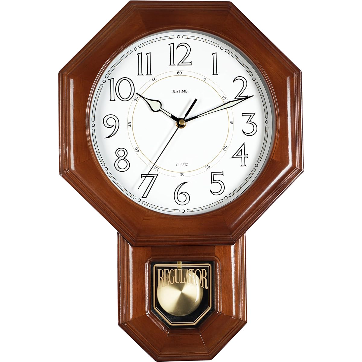 JUSTIME Octagon Luminous Wall Clock Wall Clock