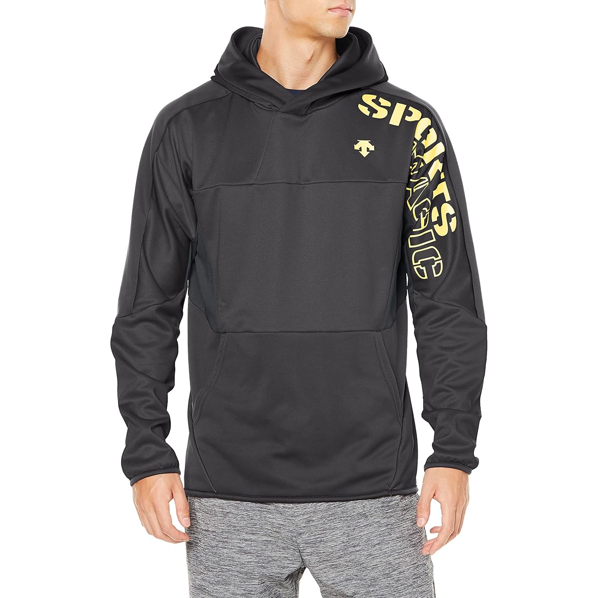 [DESCENTE] Sweatshirt Hoodie with Hood Volleyball Warm Stretch Practice Men's Women's Unisex