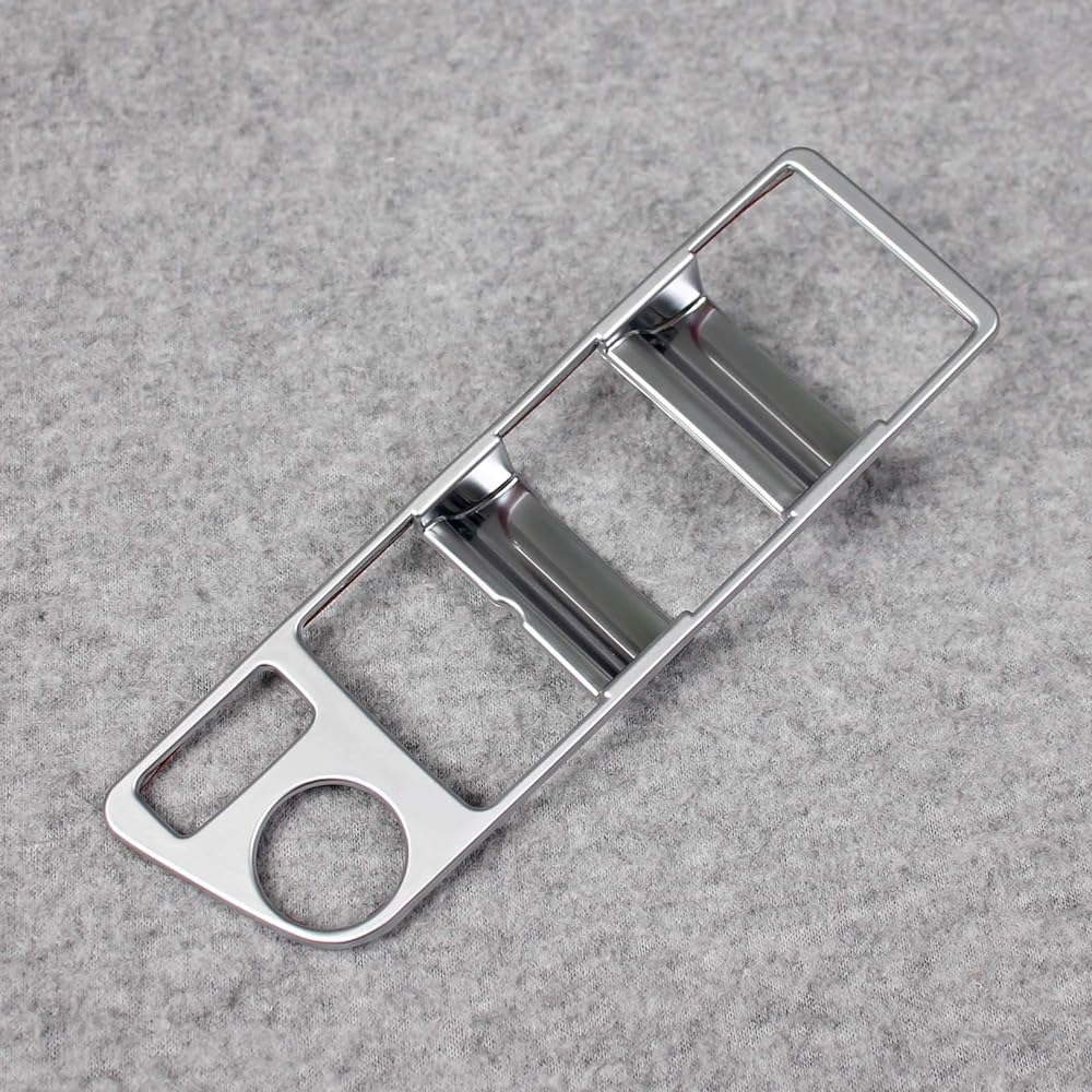 Ruiq Toyota New Harrier 80 Series Interior Door Window Button Switch Panel Cover Garnish Only Designed for Toyota Harrier (Matte Nickel Plated)