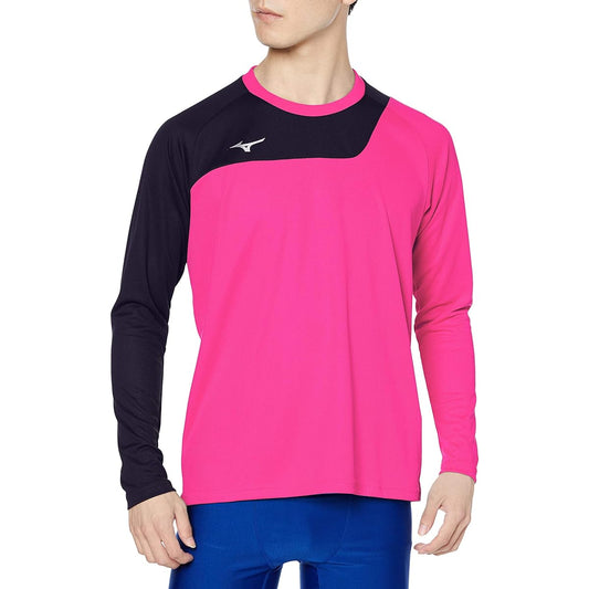 [Mizuno] Training Wear, Switchable T-Shirt, Long Sleeve, Standard, Sweat Absorbent, Quick Drying 32MA0140