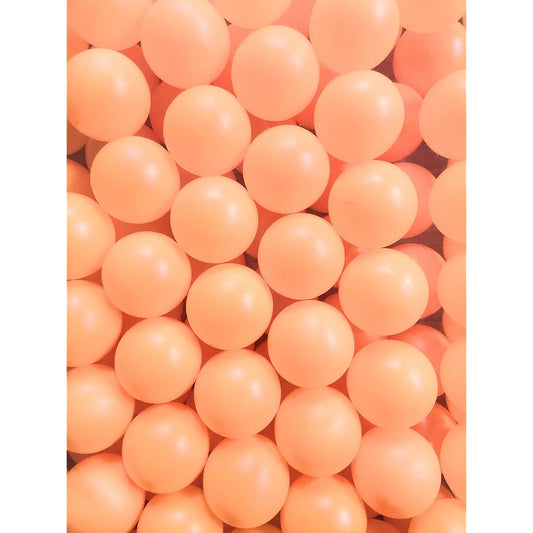 [ASPALAND] Table tennis balls, ping pong balls, for leisure practice, plain, no logo, set of 25, 50, 100 pieces (orange, 100 pieces)