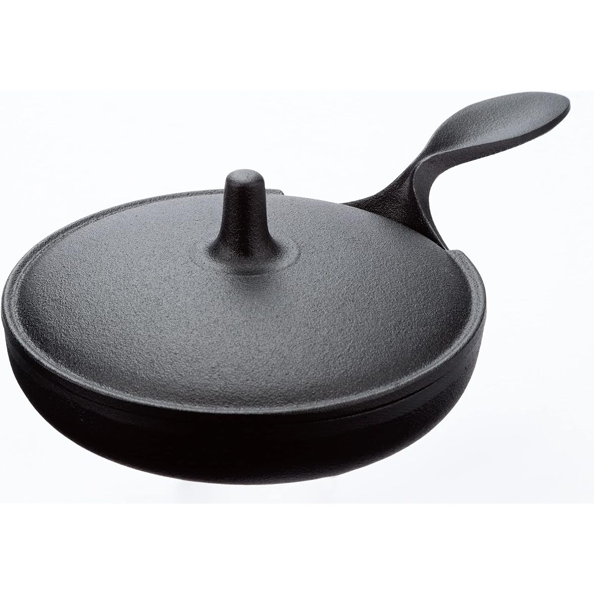 Nambu Tekki Frying Pan, Made in Japan, IH Compatible, Ogasawara Rikucho, Mini Pan with Lid 14cm