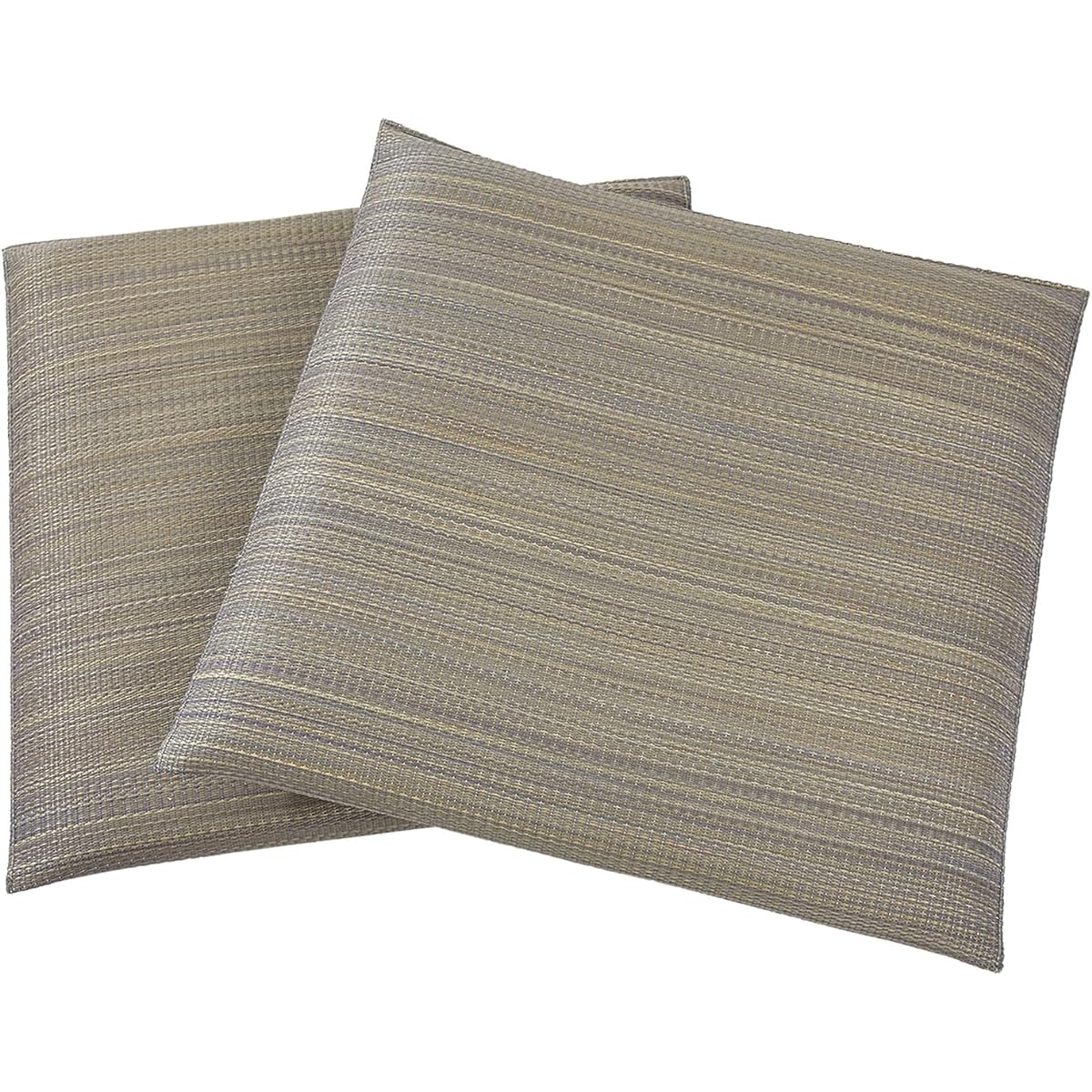 Igusa Zabuton Mat Cushion Stylish Large Plain Japanese Style Modern Japanese Room Approx. 55x55cm Set of 2 Gray Simple Refreshing Non-stuffy Mildew Resistant