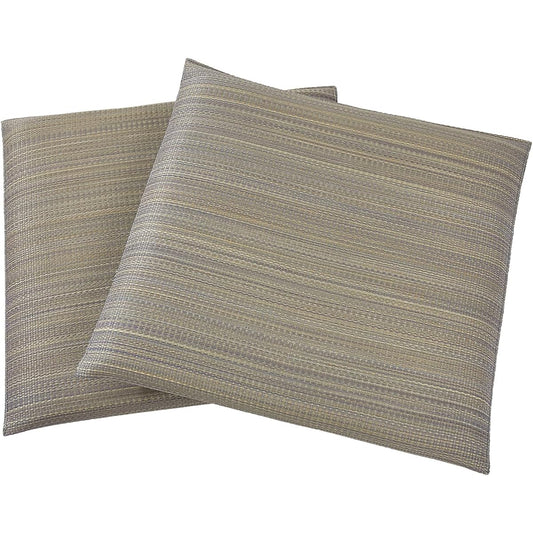 Igusa Zabuton Mat Cushion Stylish Large Plain Japanese Style Modern Japanese Room Approx. 55x55cm Set of 2 Gray Simple Refreshing Non-stuffy Mildew Resistant