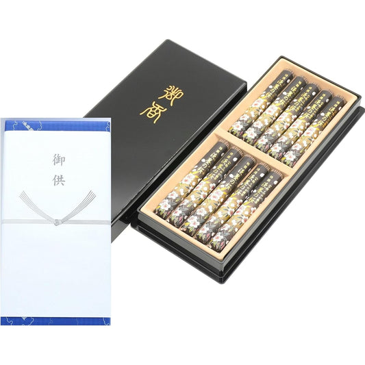[Uno Chiyo's incense sticks] Specially selected light ink cherry blossom incense sticks A very low smoke type of incense sticks with an elegant sandalwood scent. Contains natural sandalwood. Comes in a black painted box. Comes with a gift box. Incense st