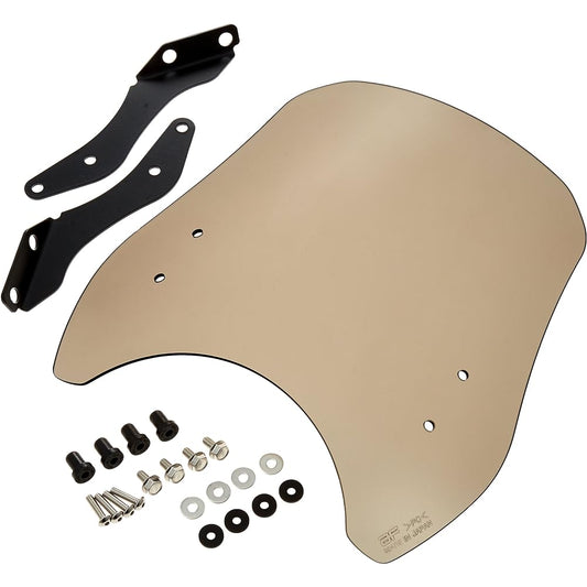 Asahi Windshield (AF ASAHI) Meter Visor Brown Smoke CZ-04 Screen for Yamaha XSR900 (EBL-RN46J/N703E)
