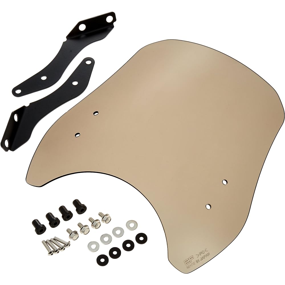 Asahi Windshield (AF ASAHI) Meter Visor Brown Smoke CZ-04 Screen for Yamaha XSR900 (EBL-RN46J/N703E)