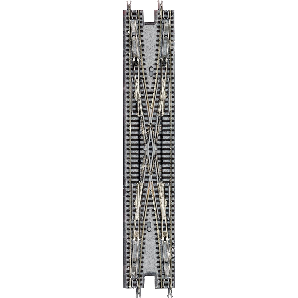 Rokuhan Z gauge R078 electric double track crossing point brown