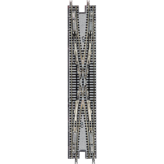 Rokuhan Z gauge R078 electric double track crossing point brown