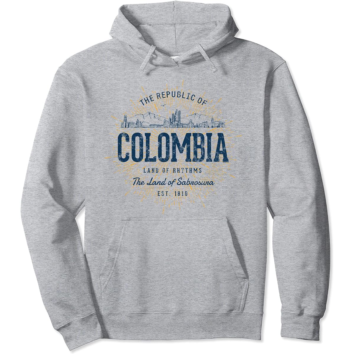 Colombia Vintage Colombian hoodie with retro style