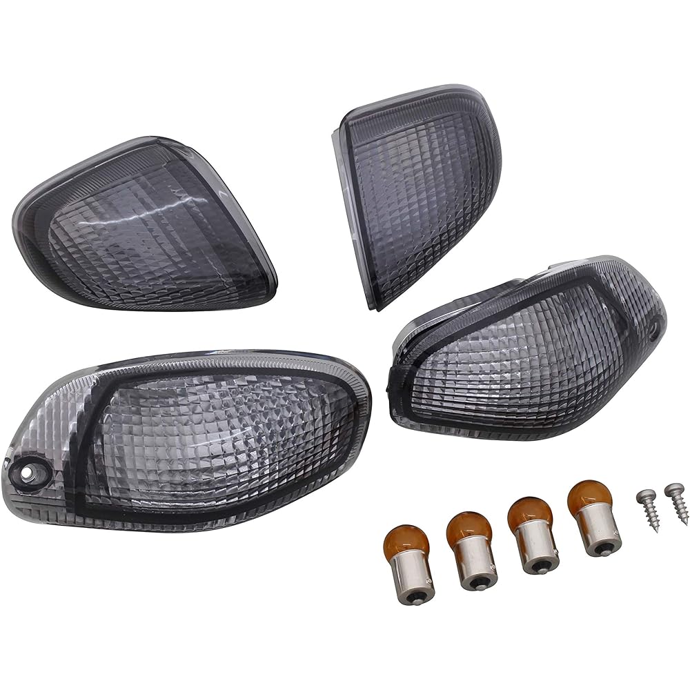 POSH Motorcycle Supplies Smoke Turn Signal Lens Set F&R ZZR1100D 039179