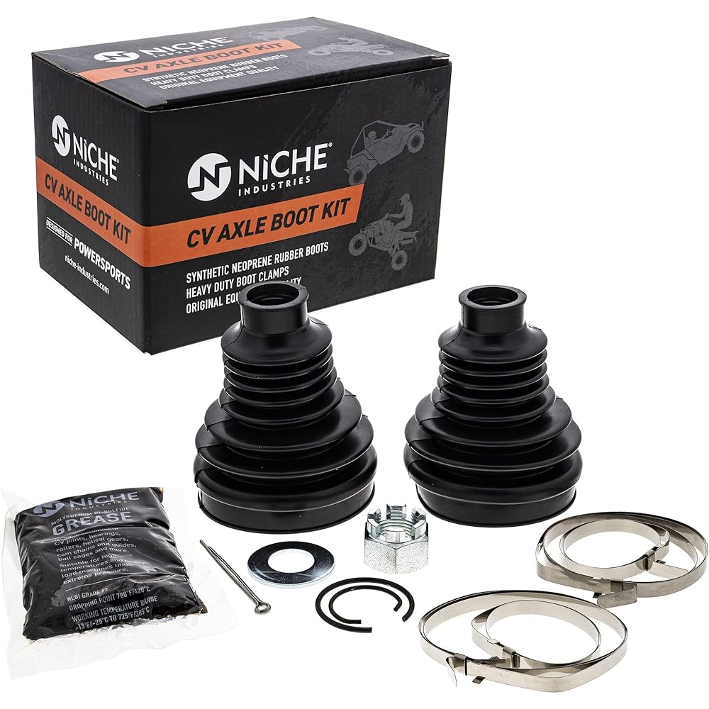 NICHE Rear CV Axle Boots Kit Polaris 2203336 Sportsman 500 800 X2 500 700