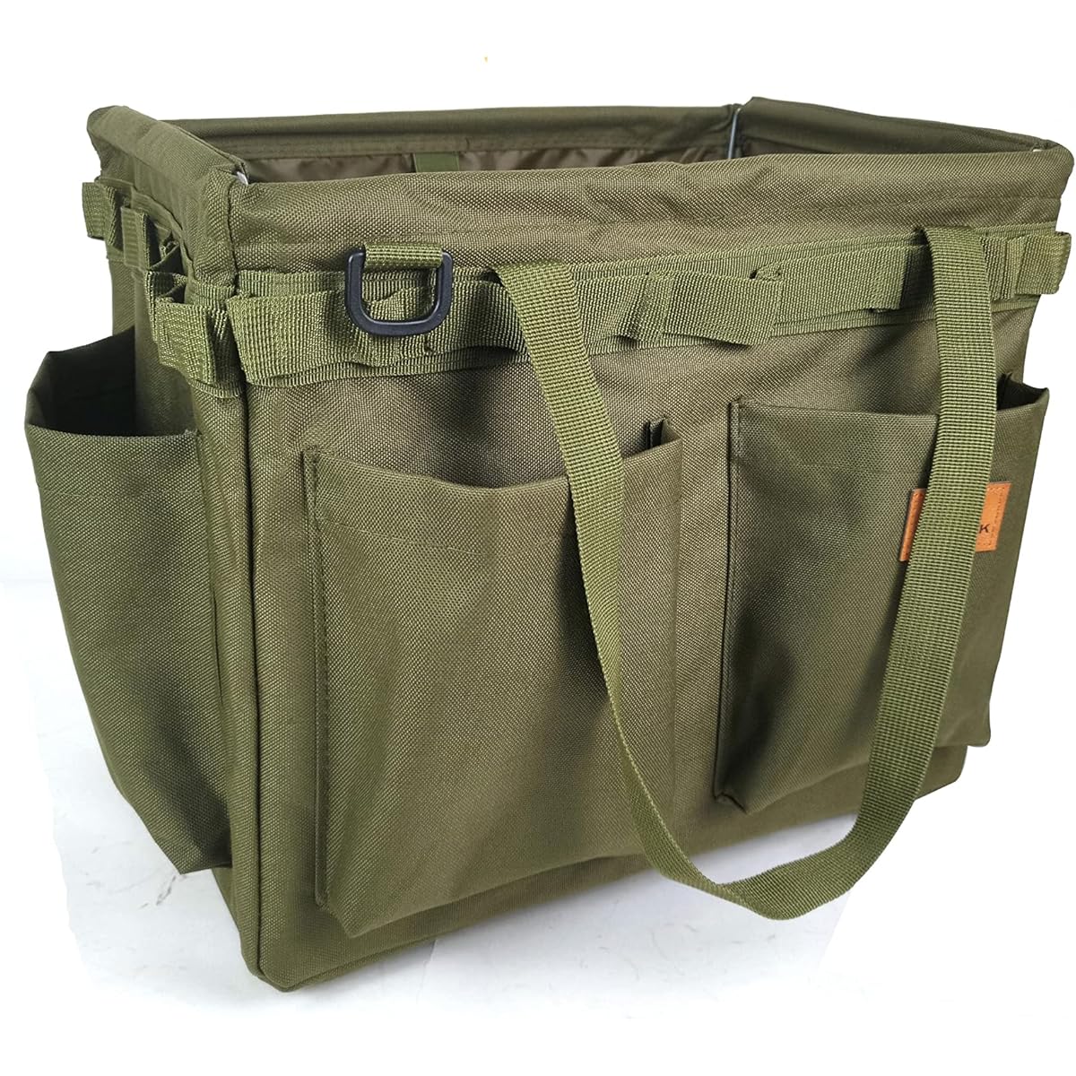 sprix Outdoor Camping Container Bag Tool Bag Tool Case Firewood Case Firewood Bag Solo Camping Solo Can Bag Camping Storage Camping Bag Tool Bag Gear Case (Khaki)