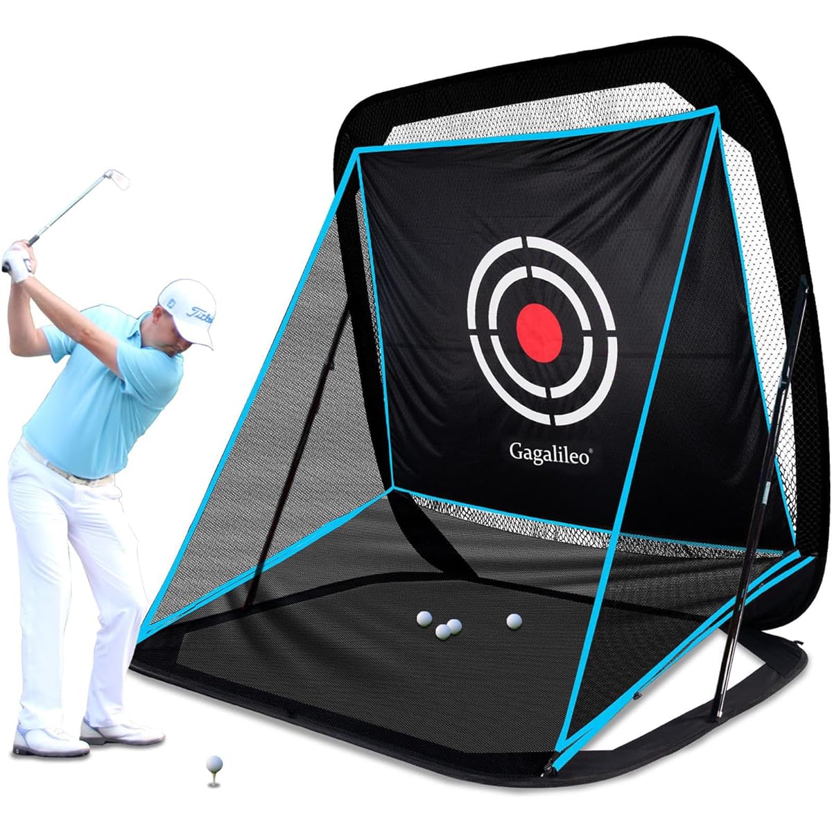 Golf net foldable with carry bag 2.1x2.1x1.8m