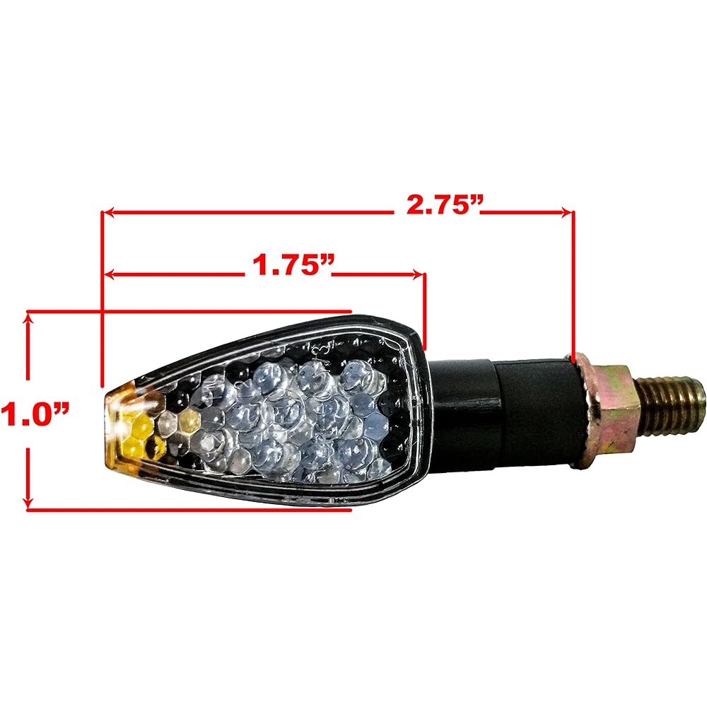 Carbon blinker LED dual sports motorcycle light brin cartress 4 pieces.