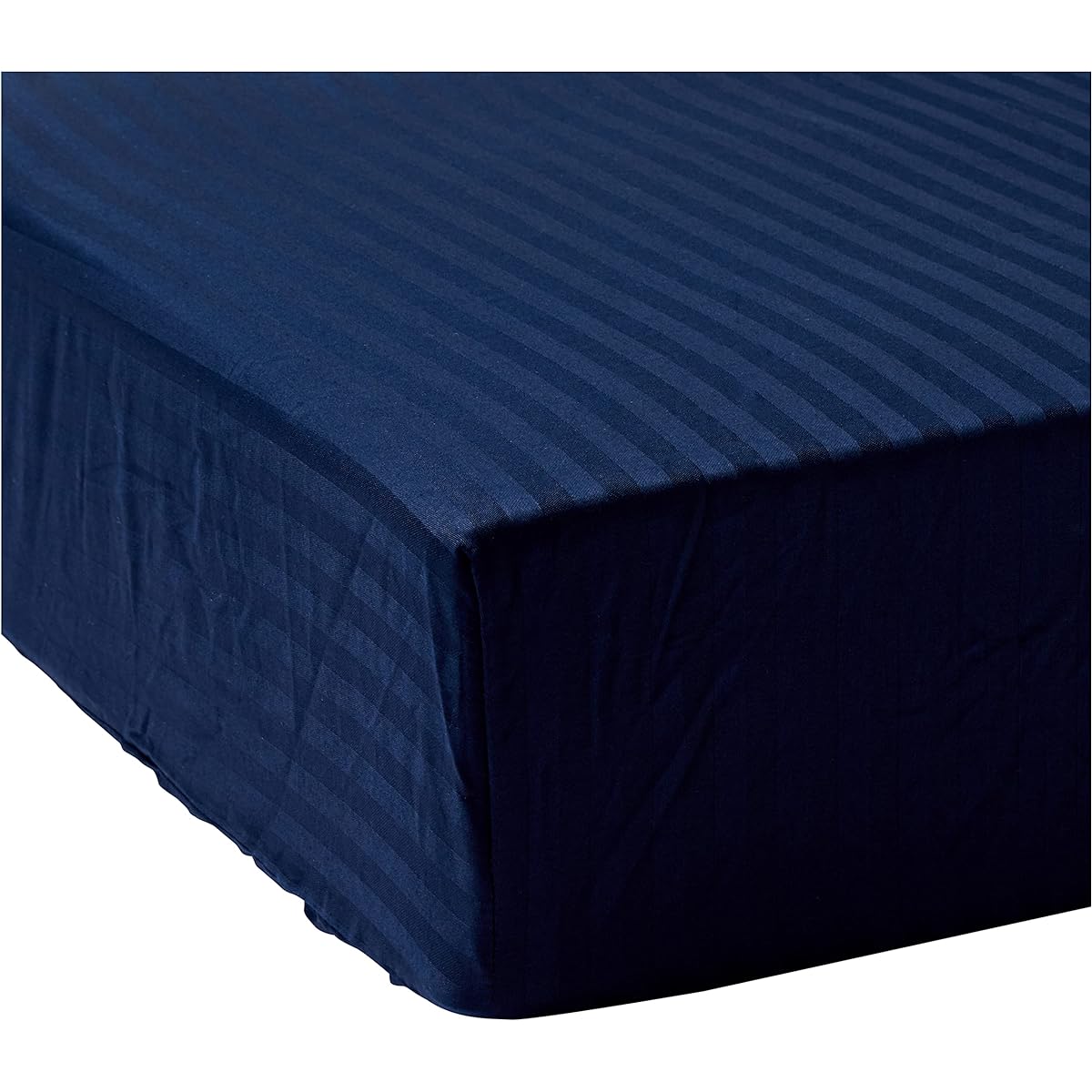 France Bed Fitted Sheet Semi-double "Line & Earth N Mattress Cover" Compatible with mattress thicknesses up to 30 cm Antibacterial and odor resistant 100% cotton 122 x 195 cm Navy [Authentic France Bed product] 360112240