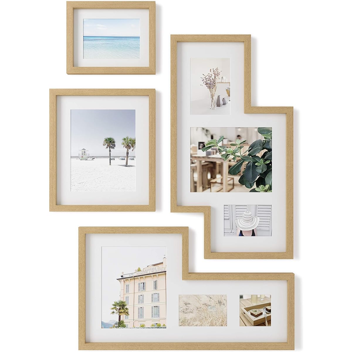 umbra photo frame photo display natural mingle gallery 210155921104