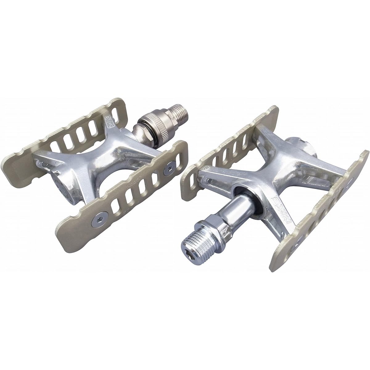 MKS (Mikashima Seisakusho) Bicycle Pedal PROMENADE OneSideEzy (Promenade One Side Easy) Titanium Color