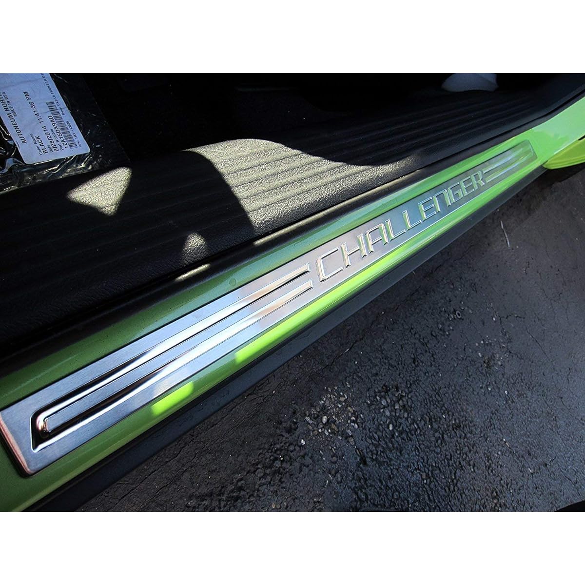 Dodge Challenger Stainless Steel Sill Guards Protectors Set of 2 OEM Mopar