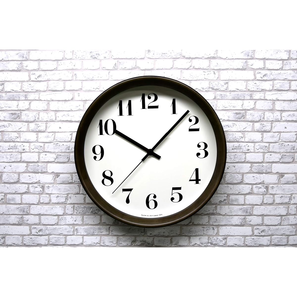 Made in Japan Santeru Radio Controlled Clock Dark Brown SR12DBK