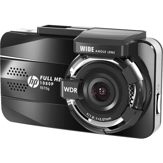 Hewlett Packard (HP) 2 million pixel drive recorder f870g WDR/FullHD GPS & SONY sensor & G sensor equipped with driver assist function and parking monitoring function