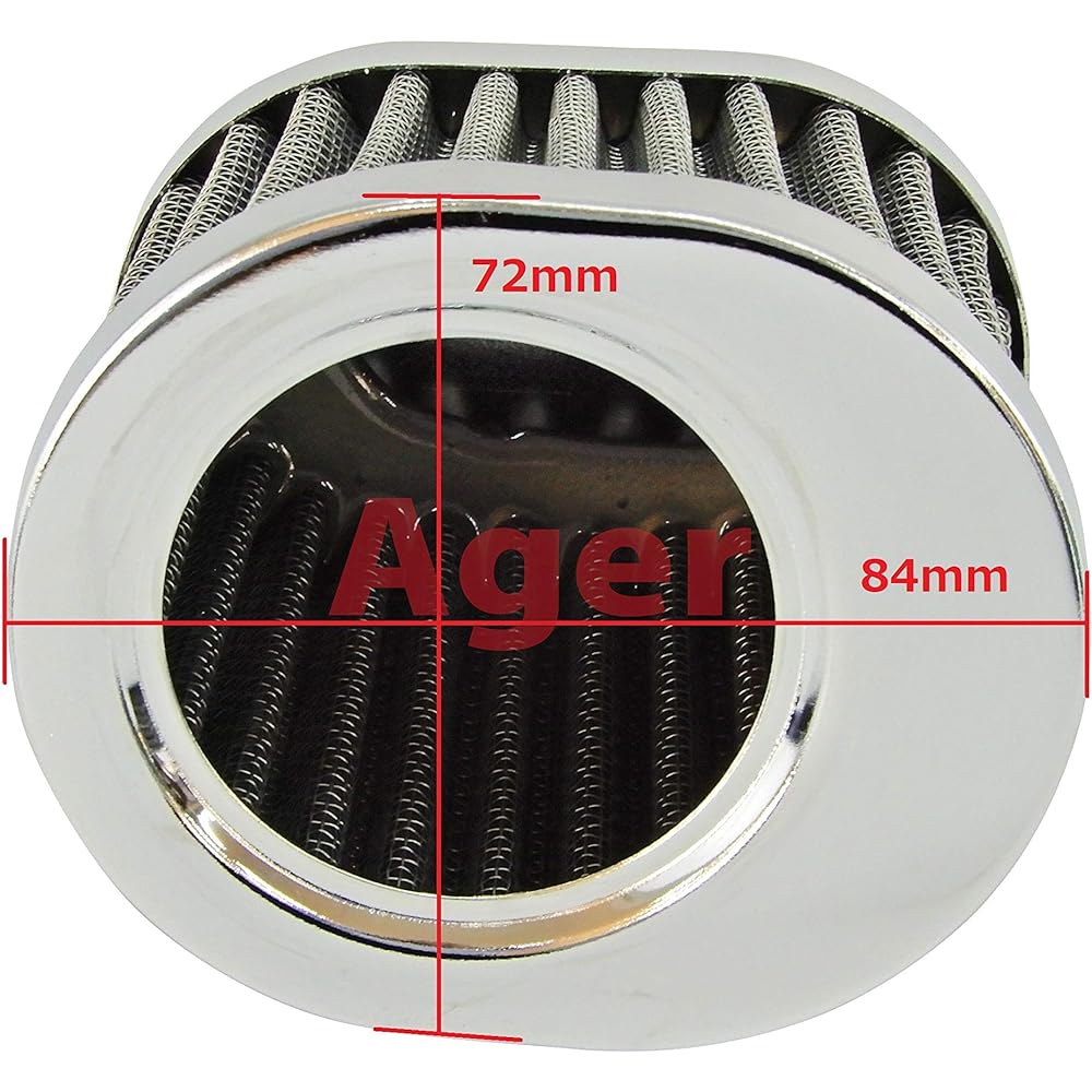 Ager Oval Power Filter 54mm Plated 4 Pack
