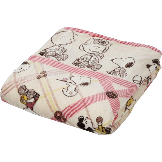 nishikawa [Nishikawa] Snoopy Warm Duvet Cover Single Washable Cafe Pattern Check Red SI02650045