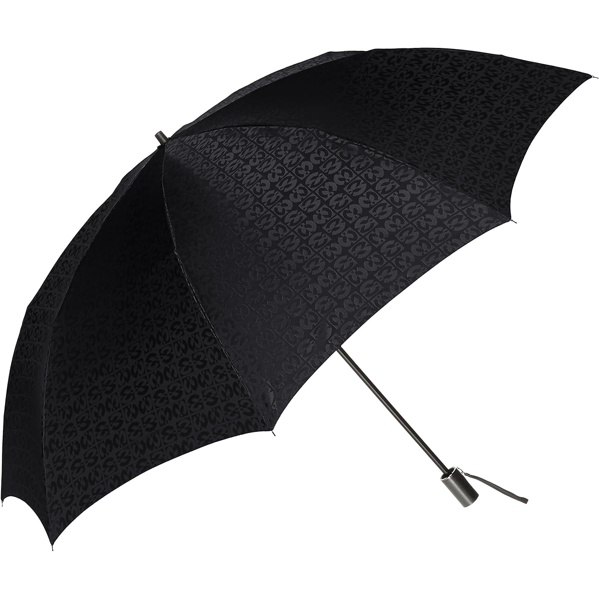 [Moonbat] (Mila Schon) Mila Schon Men's Folding Umbrella After-dyed Logo Jacquard Bifold 21-062-22380-04