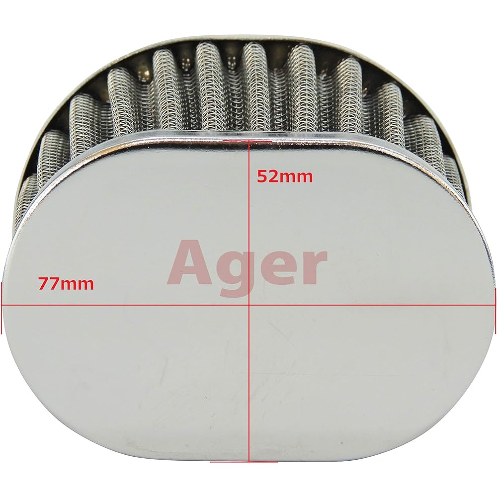 Ager Oval Power Filter 54mm Plated 4 Pack