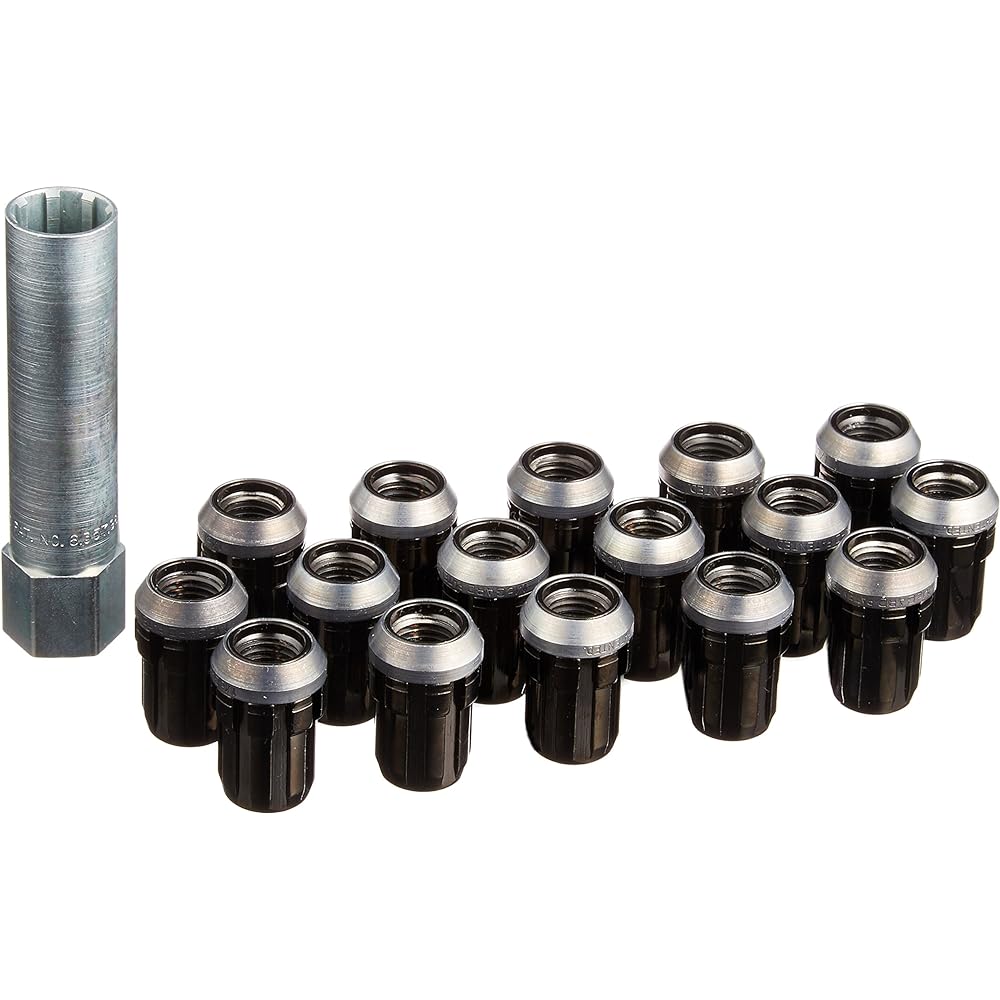 McGard MCG-65023BK Spline drive lug nuts M12X1.5 21H Black 16 pieces MCG-65023BK