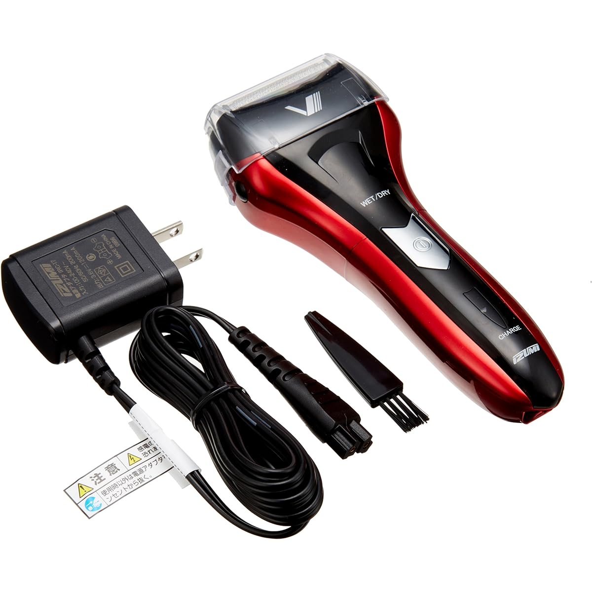 Izumi Seiki Seisakusho Men's Shaver VIDAN Reciprocating 3-blade Red IZF-V25R