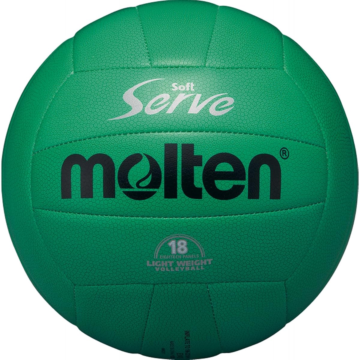 molten Volleyball Soft Serve Lightweight No. 4 Ball Green EV4G