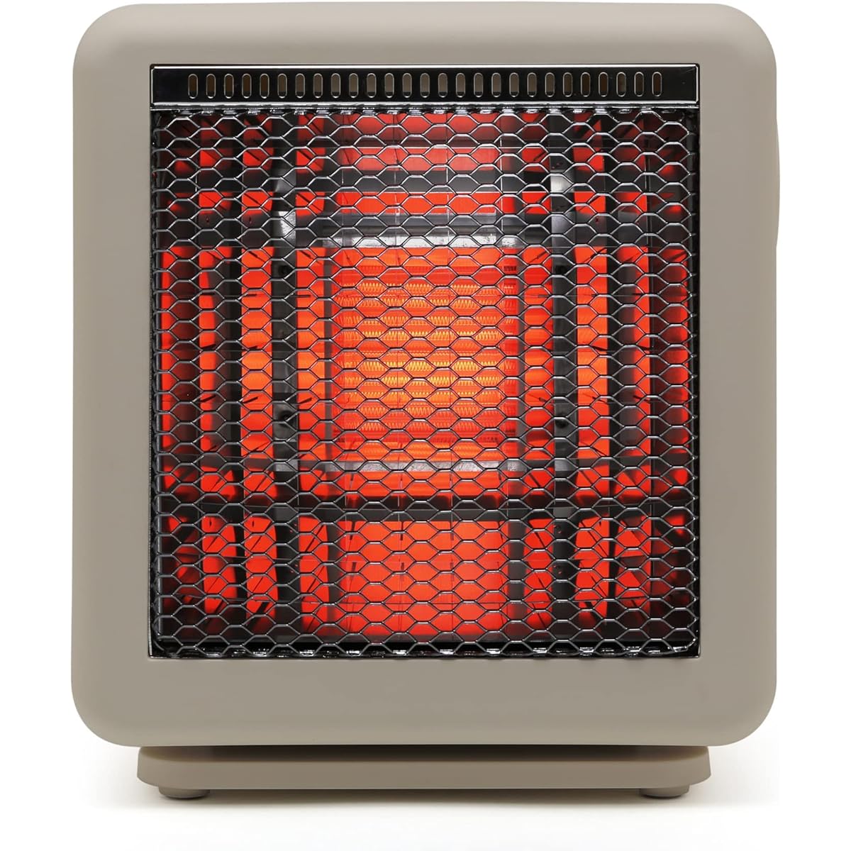 Beam Heater Mini Heater Electric Stove Compact Small Lightweight Energy Saving Ceramic Light Brown