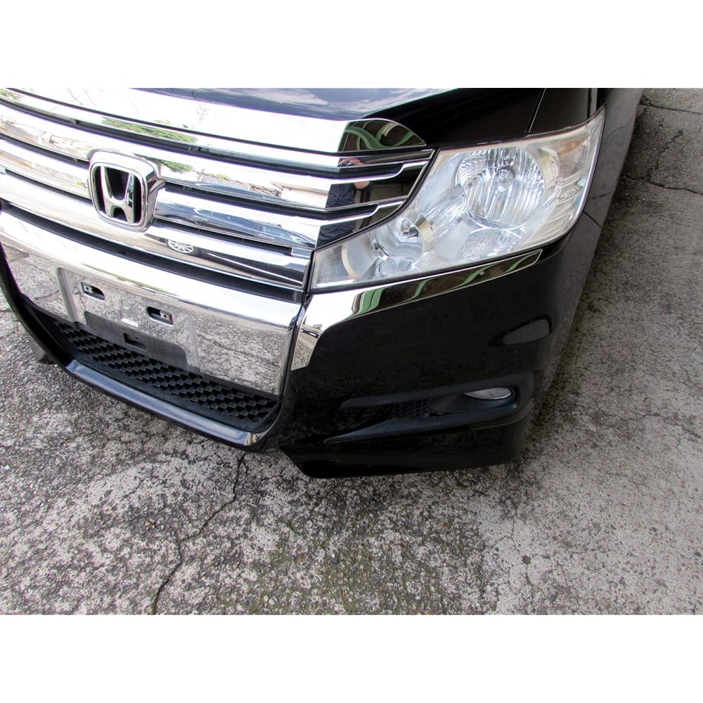 BRIGHTZ Step Wagon Spada RK5 RK6 Super Mirror Stainless Plated Headlight Eyeline [HEAD-ETC-040] RK5 RK6 K5 K6 5 6 Step Wagon Spada 31471