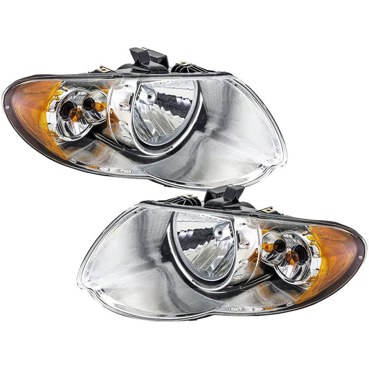 Headlight head lamp replacement parts for the driver's seat and passenger seat 119 inch wheel base 4857991AD 4857990AD