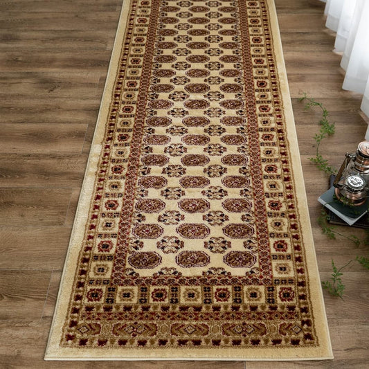 Sayang Sayan Bohara Pattern Corridor Long Mat Legend III 80x420 Beige Wilton Weave