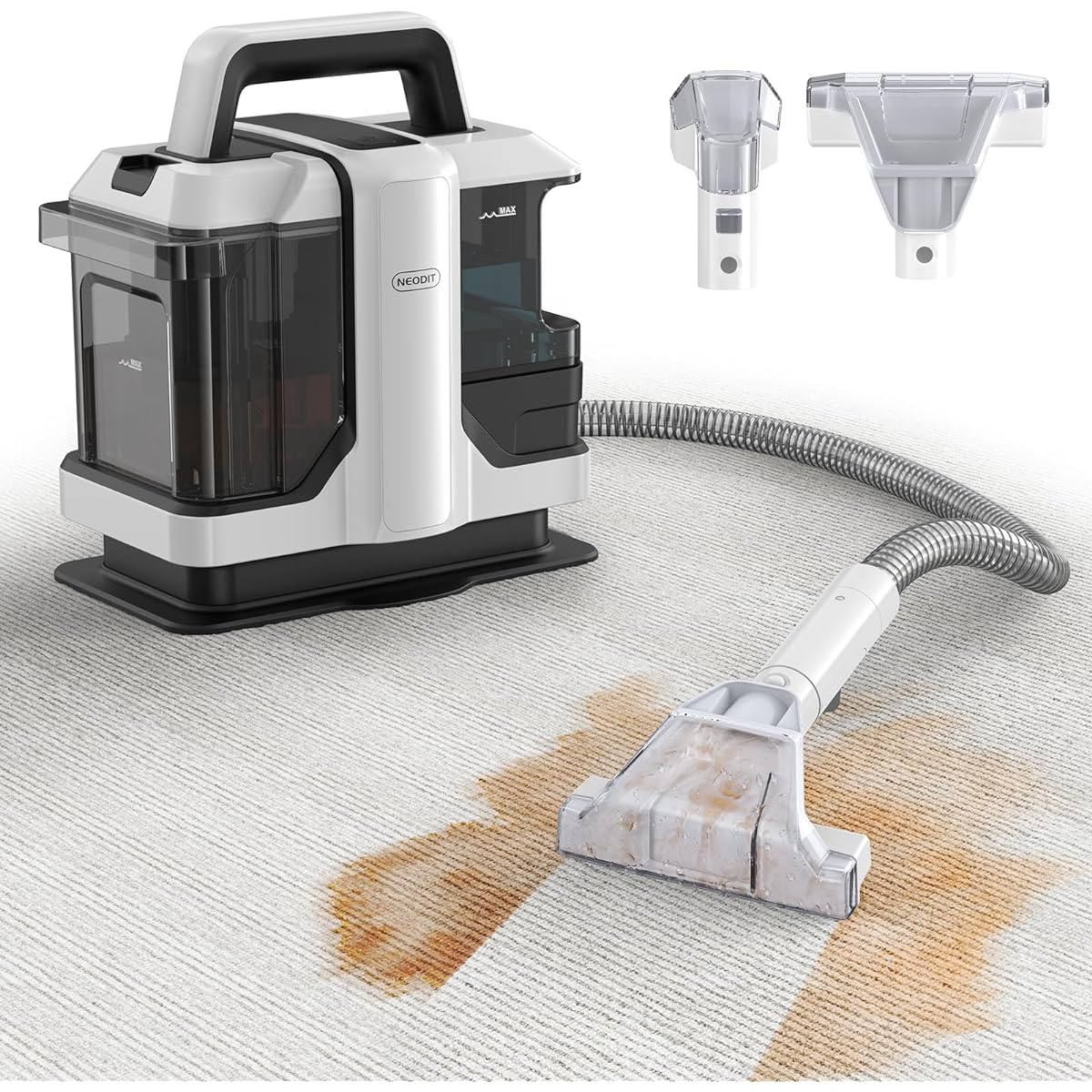 NEODIT Carpet Cleaner, 14,000 Pa, Strong Suction, Lincer Cleaning Machine, Can Be Used With Hot Water Up To 40 Degrees F, Carpet Cleaner, Stain Remover, Wet & Dry Vacuum Cleaner, Sofa Cleaner, Wash