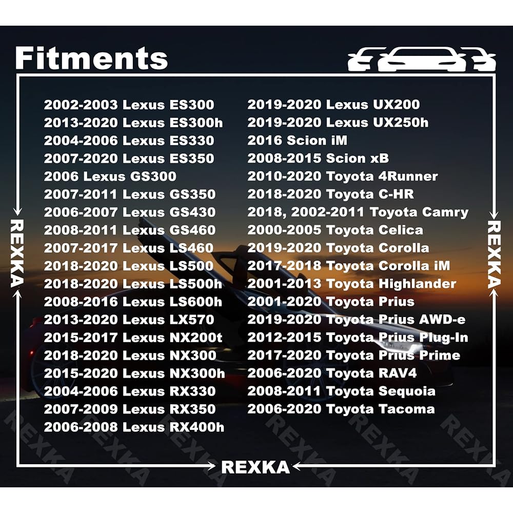 REXKA 25 fuel doors & general-purpose specialty bet Toyota Lexus 90269-06017 90269-A0005
