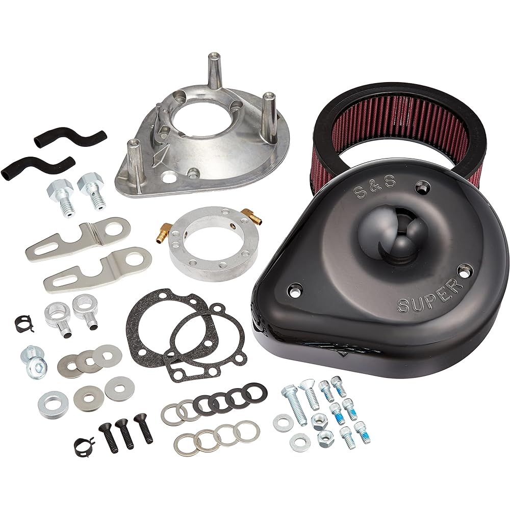 S&S Teardrop Air Cleaner Kit Glossy Black Harley-Davidson Sportster 91-16 170-0182A
