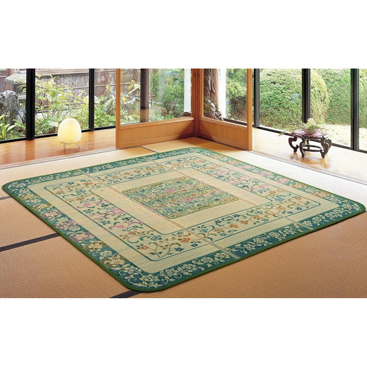 Hagiwara Rush Green Approx. 200 x 300cm Domestic Rush Rug Compact Storage "Emperor" 81906702