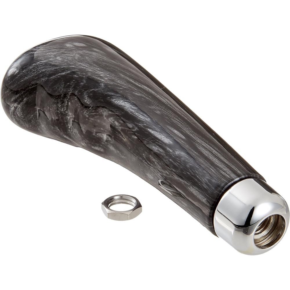 JET INOUE Shift Knob Gun Grip Knob Black Wood Grain Length 200mm Track Caliber 12 x 1.75 560216