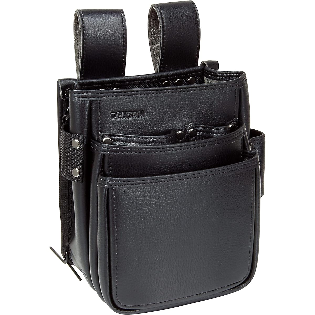 Densan Electrician Professional High Pouch, High Quality Artificial Leather, Waist Bag, 3-Pocket Type, JND-833SW