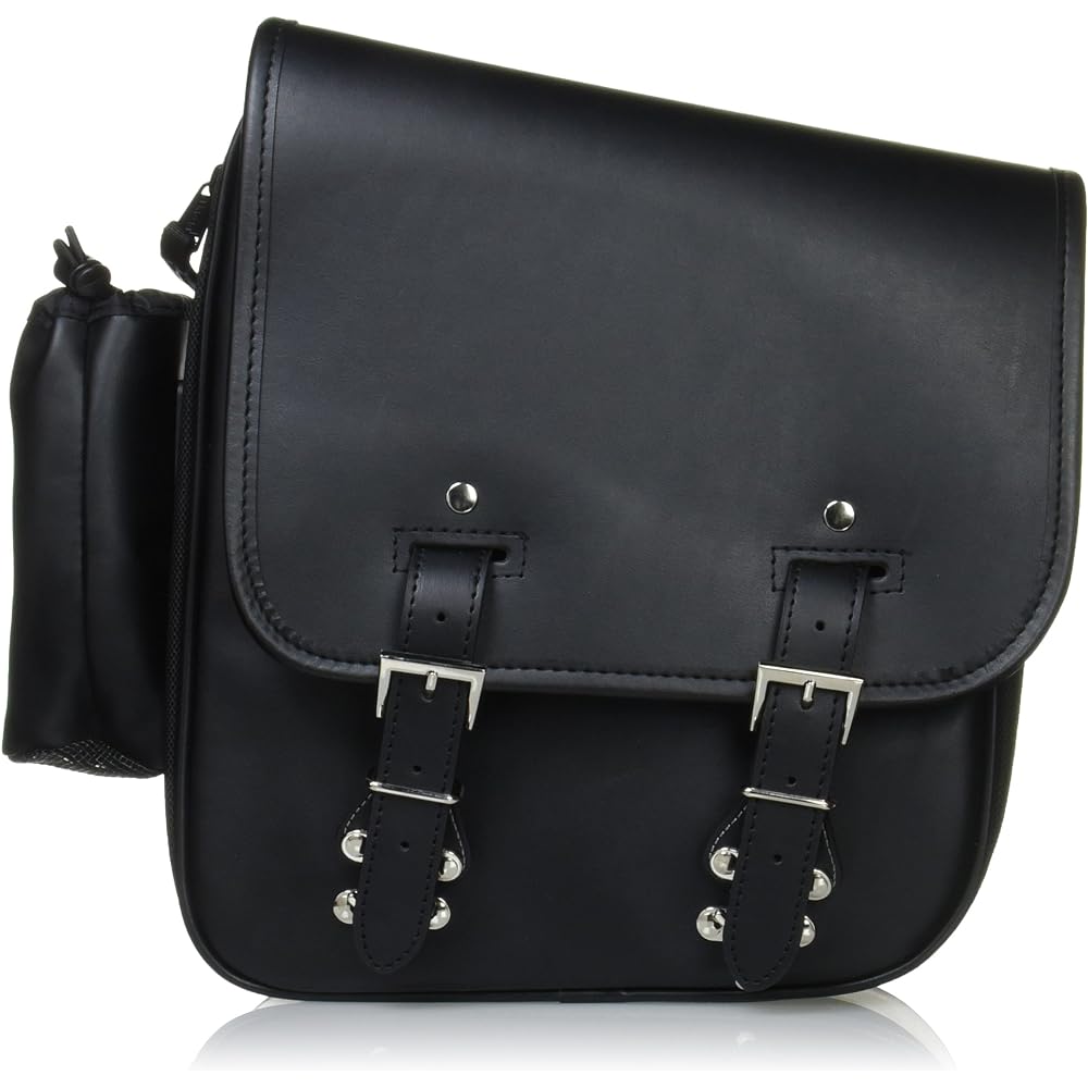 DEGNER Rigid Bag PVC (Synthetic Leather)/Nylon 35x27x13~17cm Black NB-73